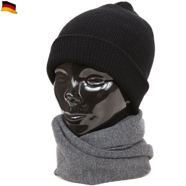 実物 新品 西ドイツ軍 ウールマフラー グレー プレーン【キャンペーン対象外】【I】ミリタリー