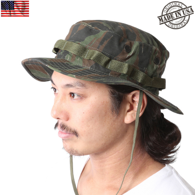 ★割引中15％OFF★新品 米軍放出品 MADE IN USA ブーニーハット TIGER STRIPE 米軍放出品【キャンペーン対象外】【T】ミリタリー