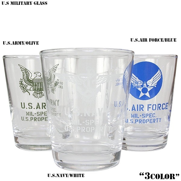 ★カートで割引対象品★新品 U.S MILITARY グラス3色【T】