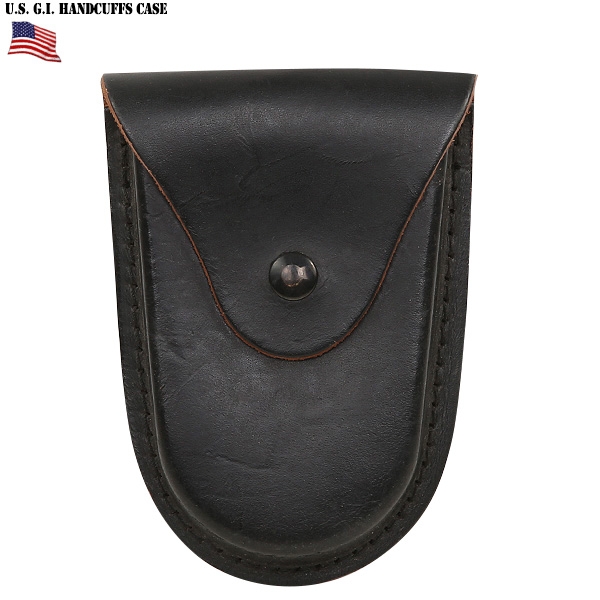 実物 新品 米軍HANDCUFFS LEATHER CASE 米軍放出品 レザーポーチ【キャンペーン対象外】【T】ミリタリー