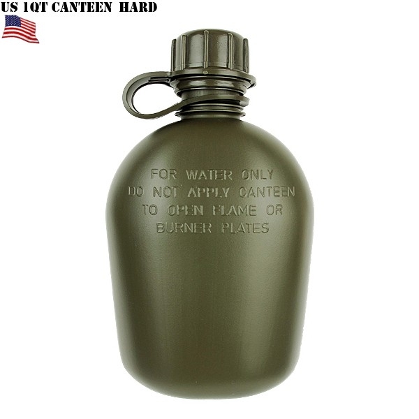 実物 新品 米軍 1QT CANTEEN HARD 米軍放出品 キャンティーン【キャンペーン対象外】【T】ミリタリー
