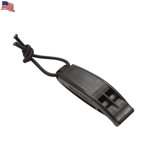 ★カートで割引対象品★【ネコポス便対応】米軍使用タイプ MOLLE対応マリーンホイッスル BLACK【T】