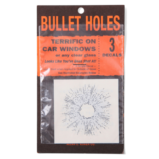 ★カートで割引対象品★【ネコポス便対応】BULLET HOLES （銃弾跡）ステッカー　3枚セット【T】