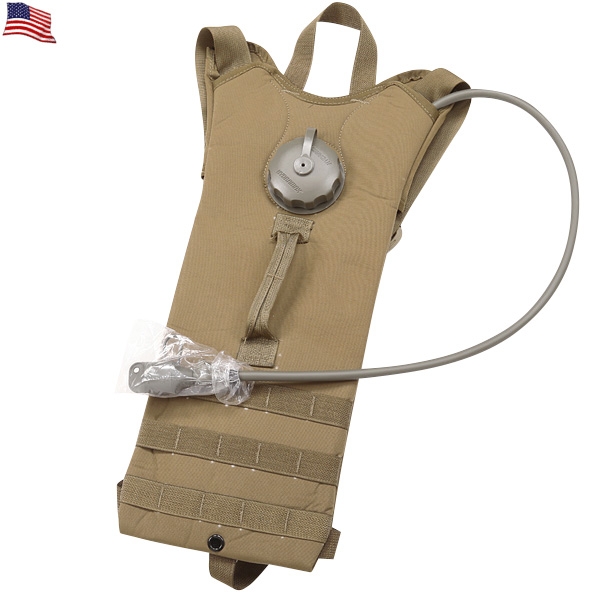 実物 新品 米軍 MOLLE II COYOTE BROWN ハイドレーション SYSTEMキャリアー&ウオータータンク(3L)フルセット 米軍放出品【キャンペーン対象外】【T】ミリタリー