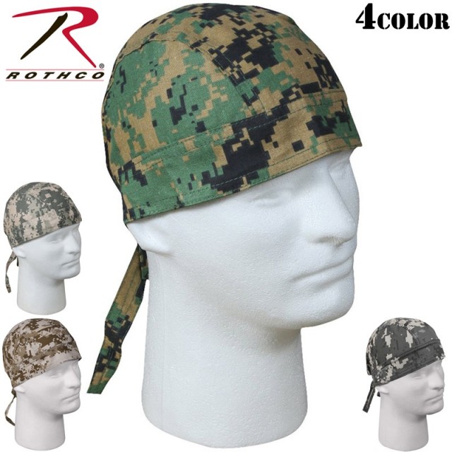 ★カートで割引対象品★ROTHCO ロスコ Digital Camo Headwrap4色【T】