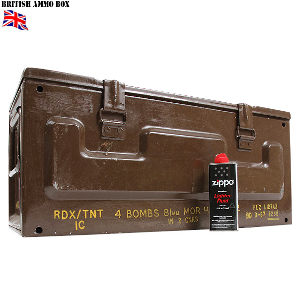 実物 イギリス軍アンモボックス ミディアム ブラウン 弾薬箱【キャンペーン対象外】【T】ミリタリー