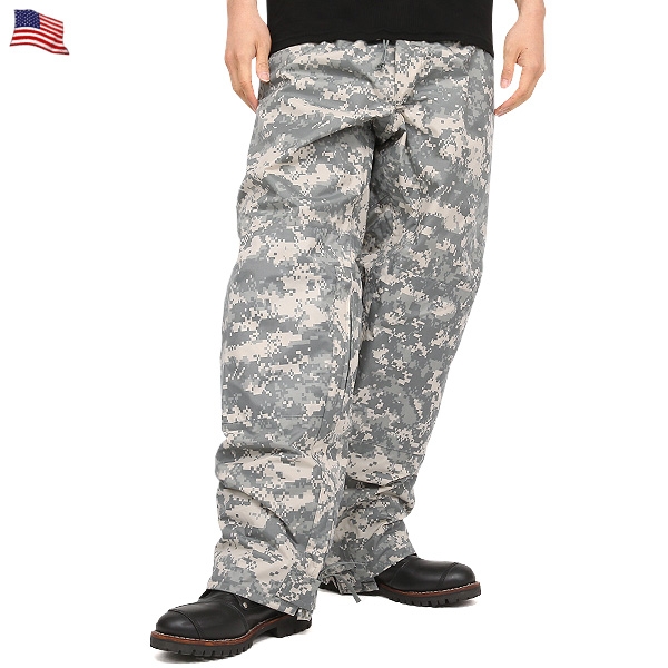 実物 新品 米軍 IMPROVED レインパンツ ACU 米軍放出品ミリタリーファッション 軍パン 軍服【キャンペーン対象外】【T】