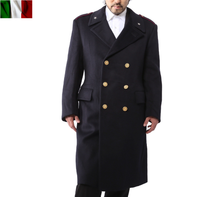 実物 イタリア軍オフィサーウールコートミリタリーファッション 軍服【キャンペーン対象外】【T】