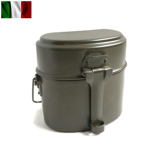 実物 新品 イタリア軍 アルミ飯盒【キャンペーン対象外】【T】ミリタリー