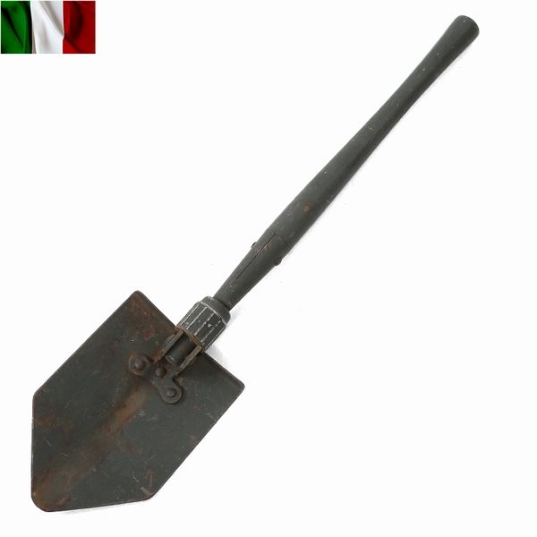 実物 イタリア軍ヴィンテージフォールディングシャベル【キャンペーン対象外】【T】ミリタリー