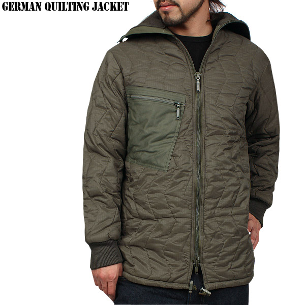 実物 新品 ドイツ軍キルティングジャケットミリタリーファッション 軍服【キャンペーン対象外】【T】