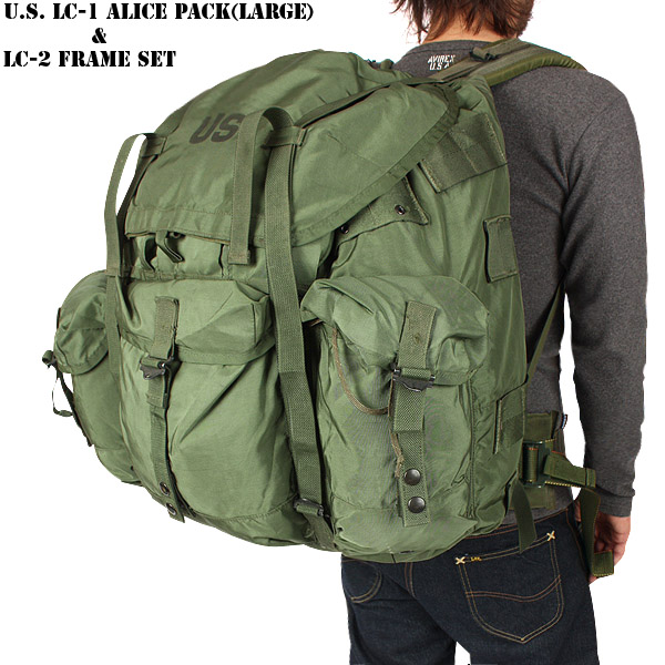 米軍 LC-1 ALICE パック LARGE & LC-2 フレームセット 米軍放
