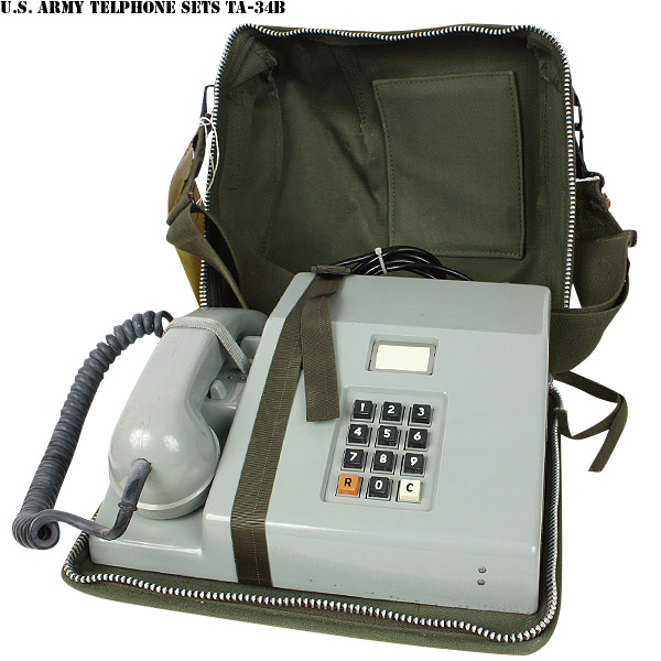実物 新品 米軍TA-34B TELEPHONE セット (電話） 米軍放出品【キャンペーン対象外】【T】ミリタリー
