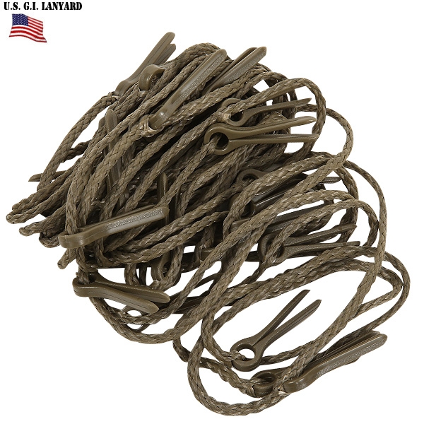 実物 新品 米軍LANYARD (ランドリーロープ) 米軍放出品【キャンペーン対象外】【T】ミリタリー