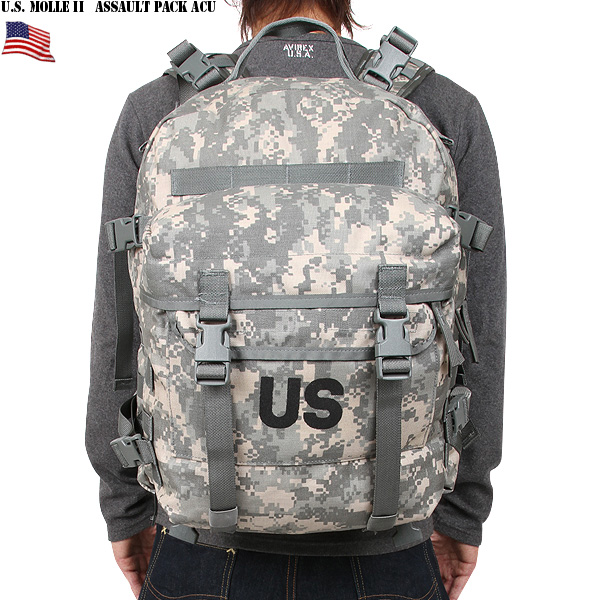 実物 新品 米軍 MOLLEII　3-DAY アサルトパック ACU 米軍放出品【キャンペーン対象外】【T】ミリタリー