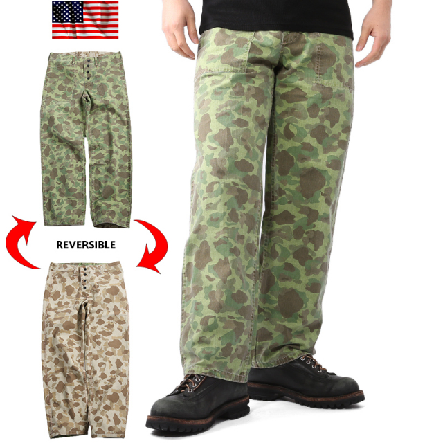 ★カートで割引対象品★新品 米海兵隊（U.S.M.C.）M-1942 DUCK HUNTER パンツ リバーシブル【T】