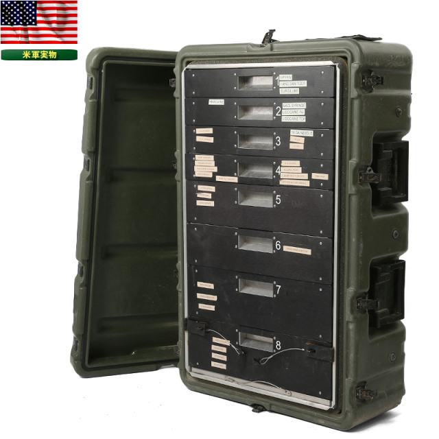 ☆今だけ15%OFF☆実物 米軍 メディカルケース with チェスト 米軍放出品 家具【キャンペーン対象外】【T】ミリタリー