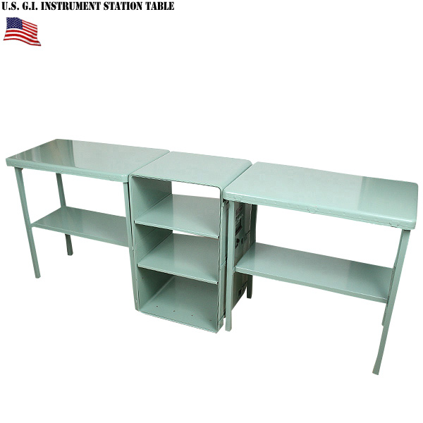 実物 新品 米軍 G.I. MEDICAL INSTRUMENT STATION テーブル 米軍放出品 家具【キャンペーン対象外】【T】ミリタリー