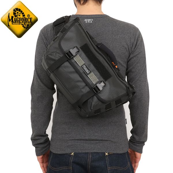 ★カートで割引対象品★MAGFORCE マグフォース MF-6052 Ferocious Messenger Bag Black メッセンジャーバッグ【T】