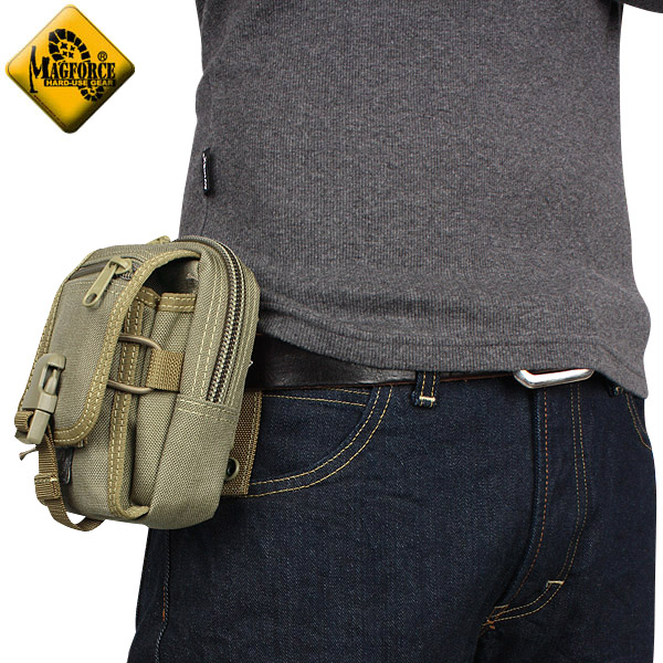 【8月25日前後で発送予定】★カートで割引対象品★MAGFORCE マグフォース MF-0307 M-1 Waistpack KHAKI ウエストバック【T】