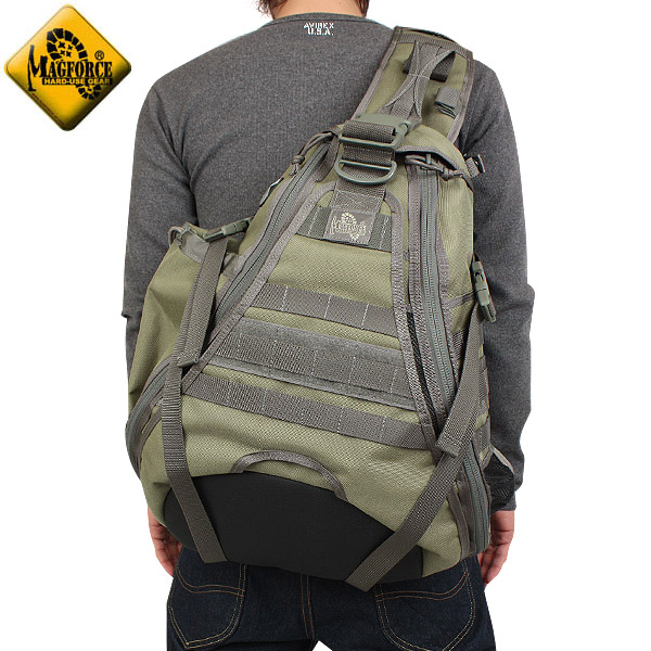 ★カートで割引対象品★MAGFORCE マグフォース MF-0410 MONSOON GEARSLINGER KHAKI/FOLIAGE スリングバック【T】