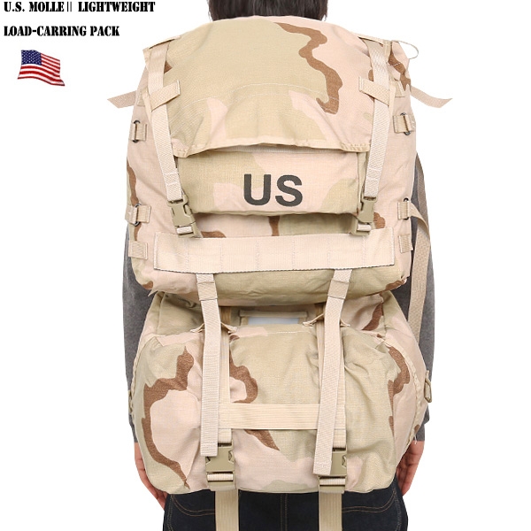 実物 新品 米軍MOLLE II パックシステム フルセット 3カラーデザート迷彩 米軍放出品 バックパック【キャンペーン対象外】【T】ミリタリー