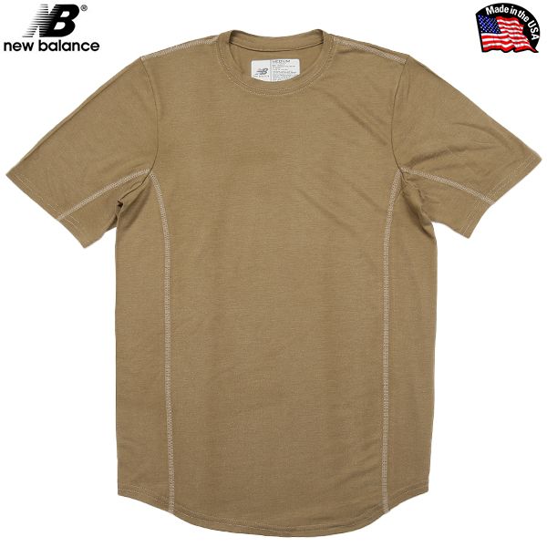 実物 新品 米軍 New Balance AFR701C NBS 7 Tシャツ COYOTE ニューバランス 米軍放出品ミリタリーファッション 軍服【キャンペーン対象外】【T】