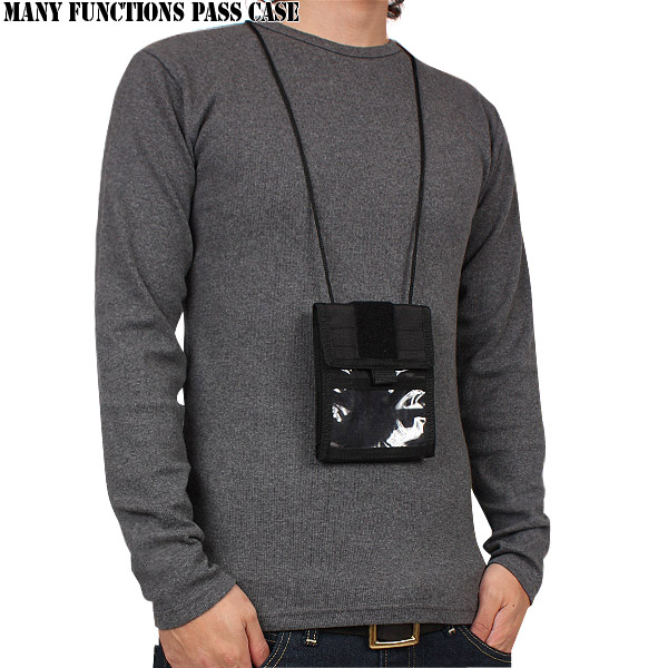 ★カートで割引対象品★多機能　パスケース ブラック【Zo】【T】