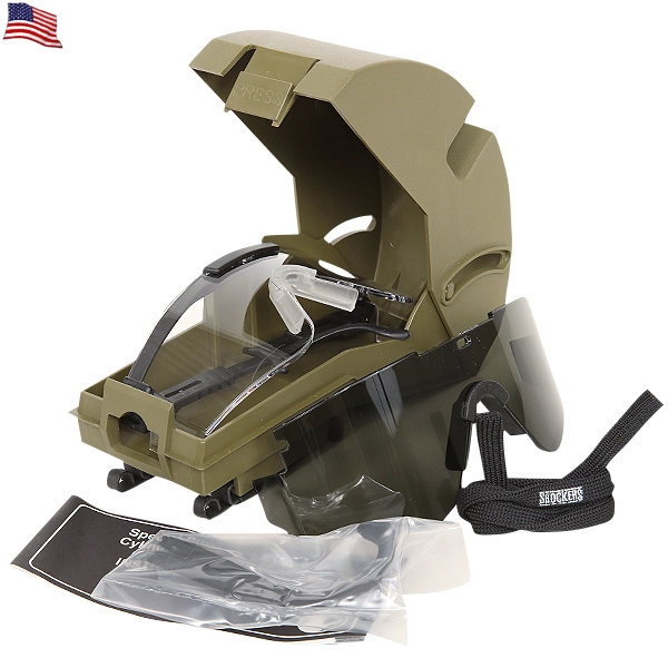 実物 新品 米軍 SPECIAL PROTECTIVE EYEWEAR スペアレンズ＆ケースセット 米軍放出品 ゴーグル【キャンペーン対象外】【T】ミリタリー