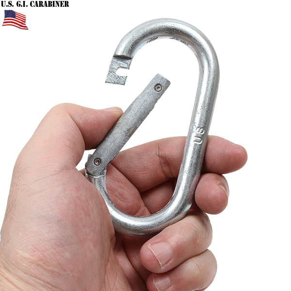 【ネコポス便対応】実物 米軍 GI CARABINER 米軍放出品 カラビナ【キャンペーン対象外】【T】ミリタリー