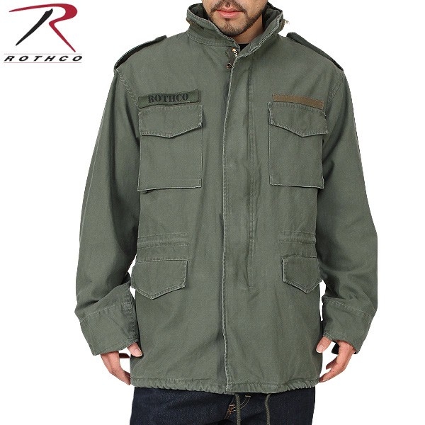 ★カートで割引対象品★ROTHCO ロスコ VINTAGE M-65ジャケット OLIVE【8603】【T】