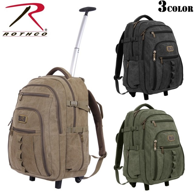 ★カートで割引対象品★ROTHCO ロスコ ローリング キャンバス バックパック3色【T】