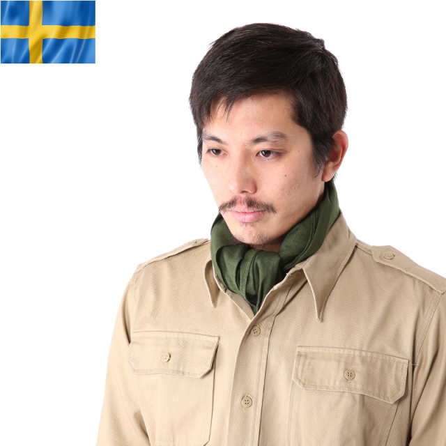 ☆今だけ15%OFF☆実物 新品 スウェーデン軍スカーフ (バンダナ）【キャンペーン対象外】【T】ミリタリー