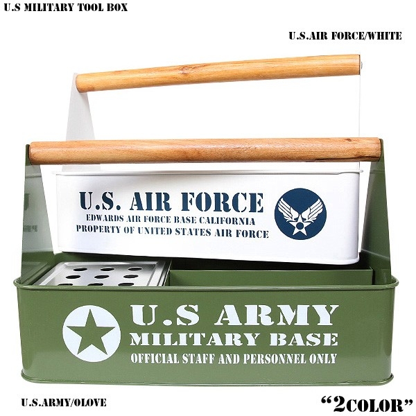 ★カートで割引対象品★新品 U.S MILITARY ツールボックス2色【T】