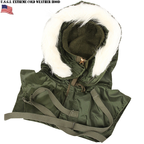 実物 新品 米軍EXTREME COLD WEATHER フード 米軍放出品【キャンペーン対象外】【T】ミリタリー