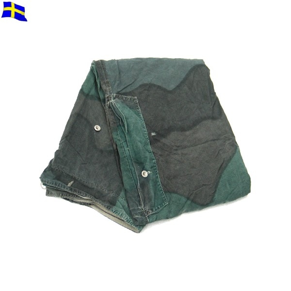 ★割引中15％OFF★実物 スウェーデン軍 トライアングルテントシェル カモフラージュ パップテント テントシート【キャンペーン対象外】【T】ミリタリー