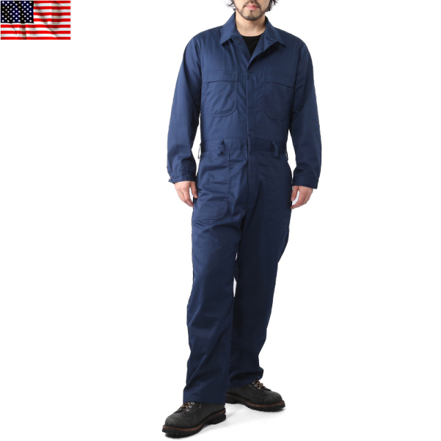 実物 新品 米軍ユーティリティーカバーオール NAVY 米軍放出品ミリタリーファッション 軍パン 軍服【キャンペーン対象外】【T】