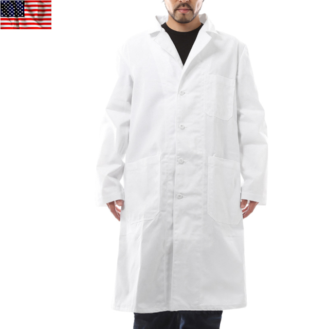 実物 新品 米軍ホワイトスモックコート 米軍放出品ミリタリーファッション 軍服【キャンペーン対象外】【T】