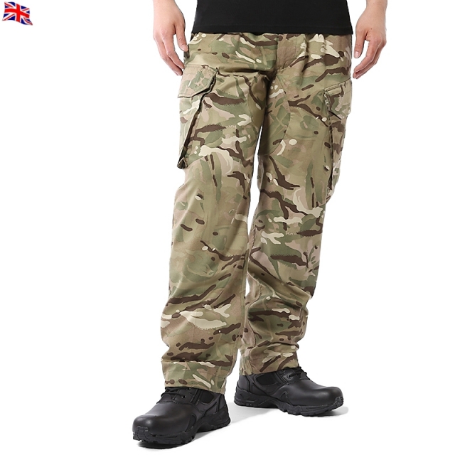 実物 イギリス軍WARM WEATHER COMBAT パンツ Multi Terrain Pattern USEDミリタリーファッション 軍パン 軍服【キャンペーン対象外】【T】 古着