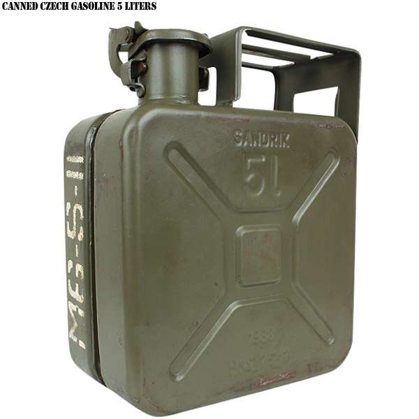 （希少）戦時携行缶　ミリタリー　オイル缶　スイス軍 チェコ軍 ガソリン缶 5L 軍放出品 ミリタリーショップ 通販