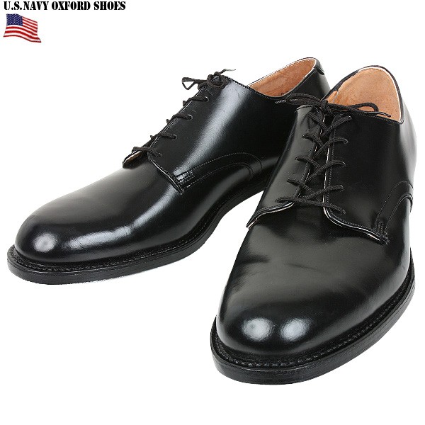 実物 新品 U.S.NAVY（米海軍） OXFORD シューズ【箱付き DEADSTOCK】 米軍放出品 オックスフォードシューズ【キャンペーン対象外】【T】ミリタリー