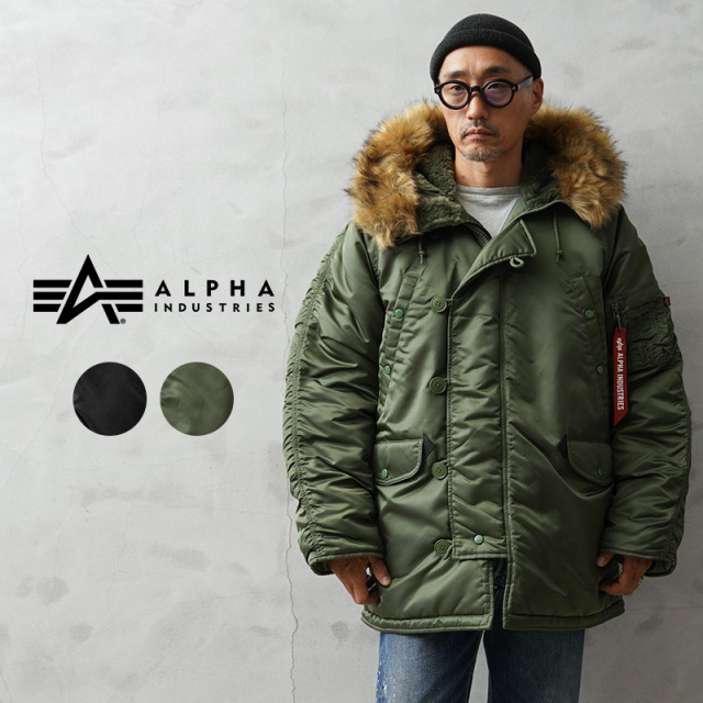 ☆ポイント10倍☆ALPHA INDUSTRIES アルファインダストリーズ MJN31000C1 N-3B フライトジャケット【7975952006】【キャンペーン対象外】【T】