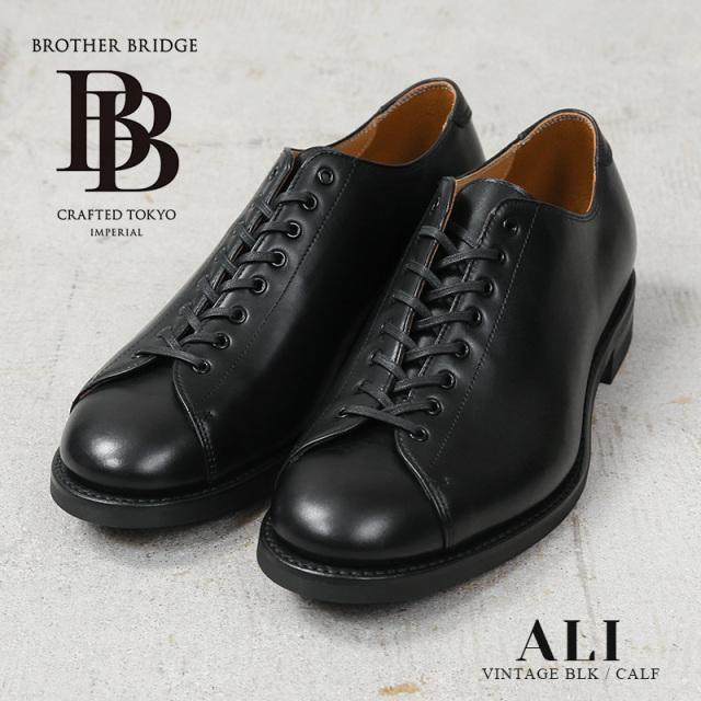 【即日出荷対応】BROTHER BRIDGE ブラザーブリッジ S020 ALI VINTAGE BLK / CALF アリ レザー オックスフォードシューズ 日本製【キャンペーン対象外】【T】