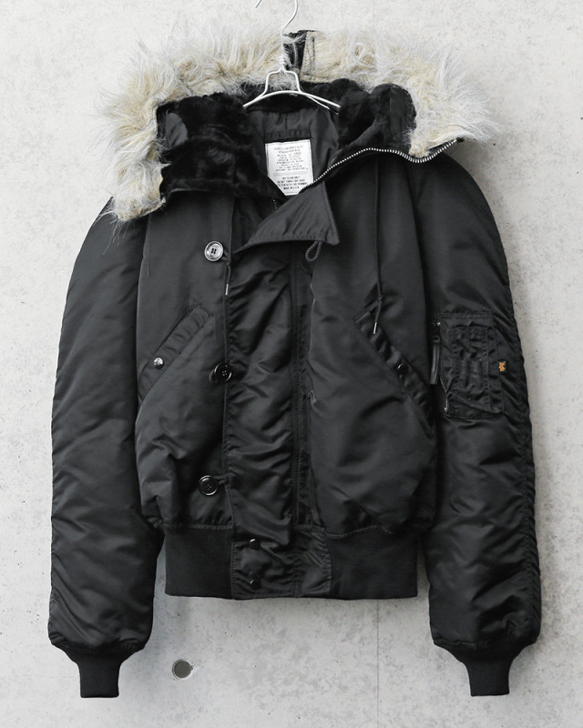 ALPHA アルファ MADE IN USA N-2B フライトジャケット BLACK  