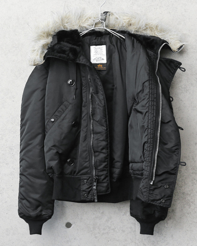 ALPHA アルファ MADE IN USA N-2B フライトジャケット BLACK 
