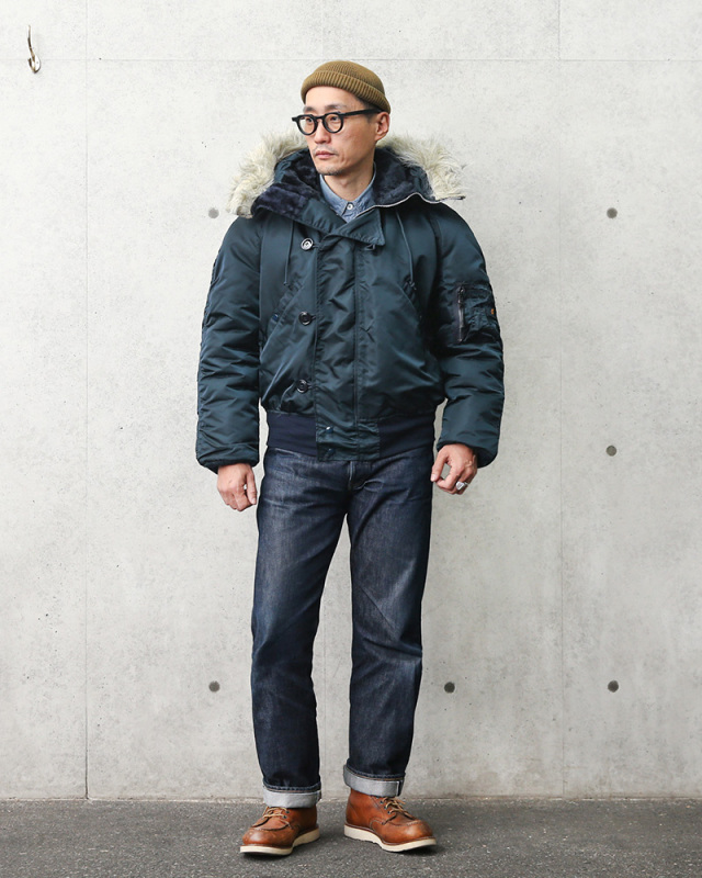 ALPHA アルファ MADE IN USA N-2B フライトジャケット AIR FORCE BLUE  