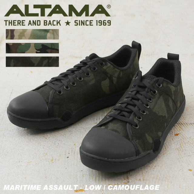 ★リニューアル割引★【即日出荷対応】ALTAMA アルタマ MARITIME ASSAULT タクティカルスニーカー LOW - Camouflage pattern【T】【キャンペーン対象外】