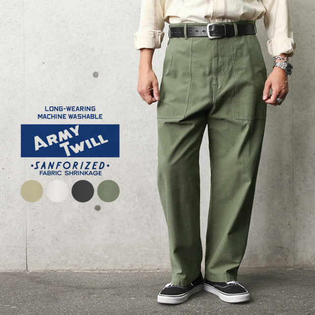 ☆大幅割引中！クリアランスバーゲン☆【即日出荷対応】ARMY TWILL アーミーツイル 21SU5002 ファティーグパンツ / ベイカーパンツ ミリタリーファッション【T】