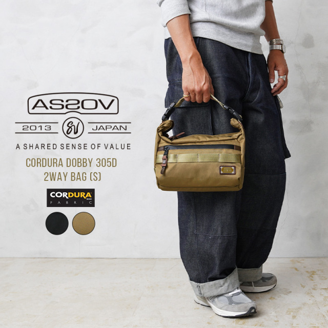 AS2OV アッソブ 061412 CORDURA DOBBY 305D 2WAY BAG Sサイズ ショルダーバッグ / ハンドバッグ【キャンペーン対象外】【T】
