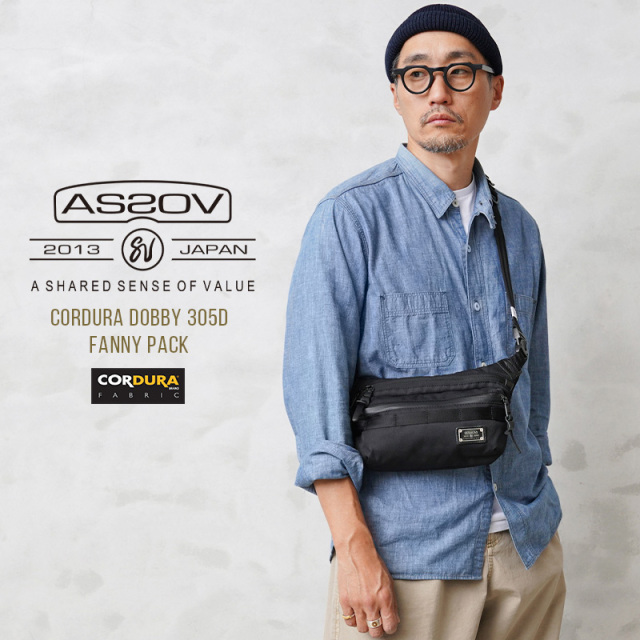 【即日出荷対応】AS2OV アッソブ 061416 CORDURA DOBBY 305D FANY PACK ファニーパック / ショルダーバッグ【キャンペーン対象外】【T】